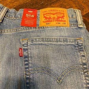 NWT Men’s Levi’s Jeans 514 Straight 34x32
